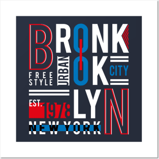 Urban Brooklyn City Posters and Art